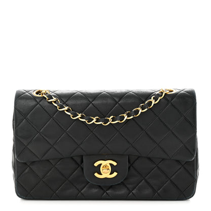 Chanel Lambskin Quilted Small Double Flap Black 1 of 14