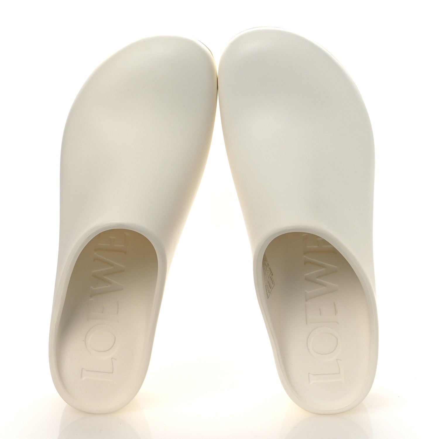Loewe Foam Rubber Terra Clogs Sandals 39 White 2 of 11