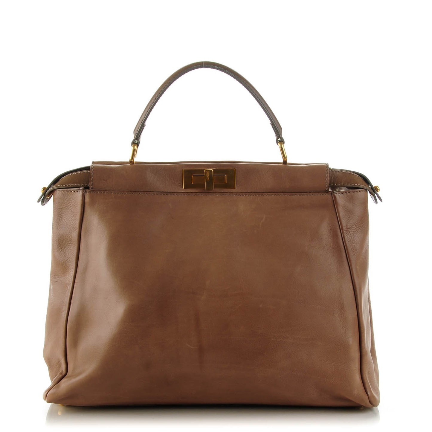 Vitello Saddle Large Peekaboo Iconic Satchel Moro