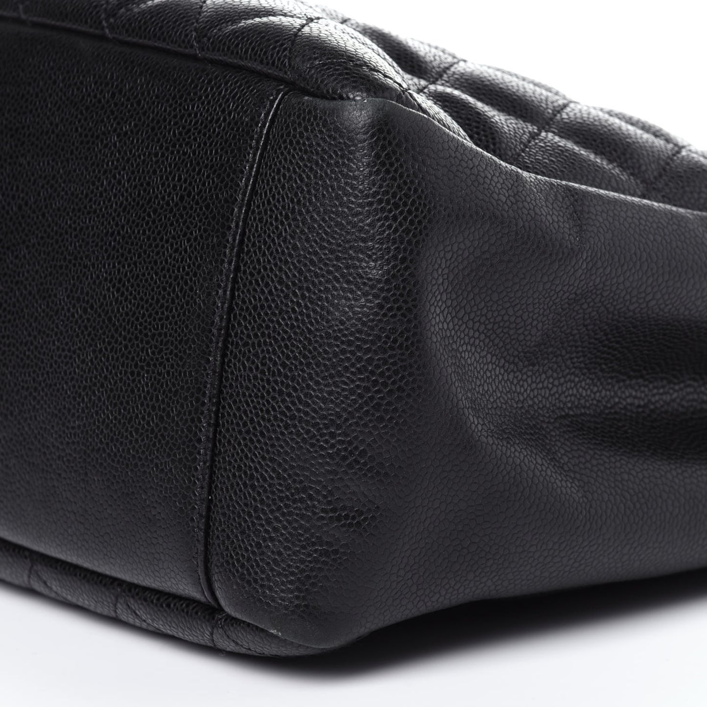 Caviar Quilted Grand Shopping Tote GST Black