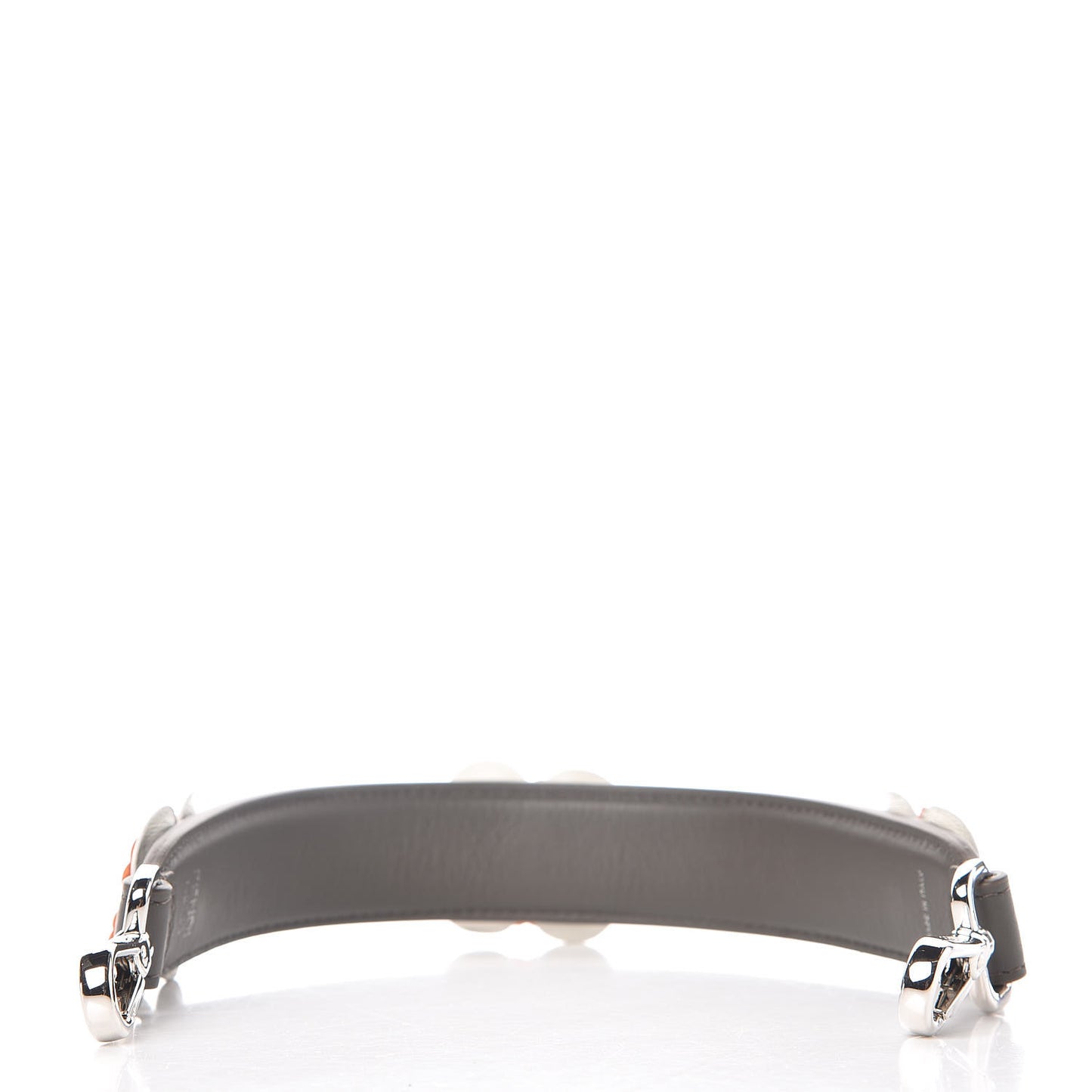 Vitello Dolce Nappa Flowerland Studded Mini Strap You Carbone Arancio Multicolor