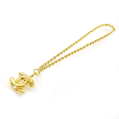 Chanel Quilted CC Long Necklace Gold 1 of 6