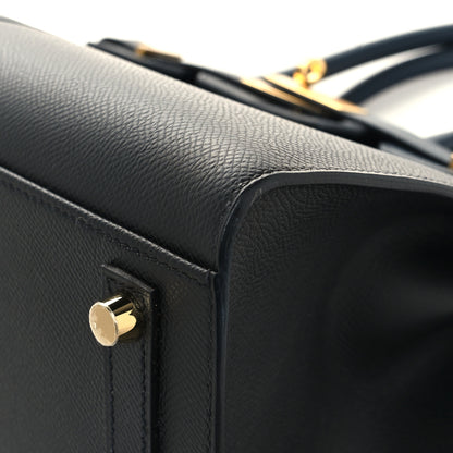 Hermes Epsom Casaque Birkin Sellier 30 Bleu Indigo Black Bleu Frida 10 of 14