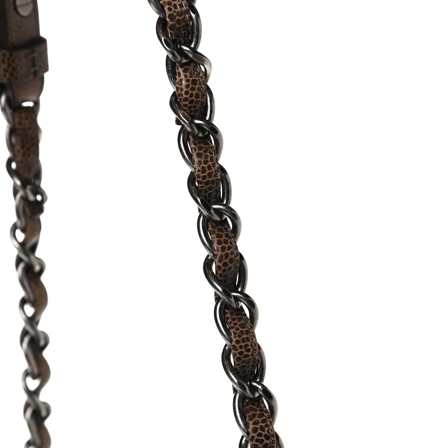 Chanel Crumpled Grained Calfskin CC Crave Tote Brown 16 of 16