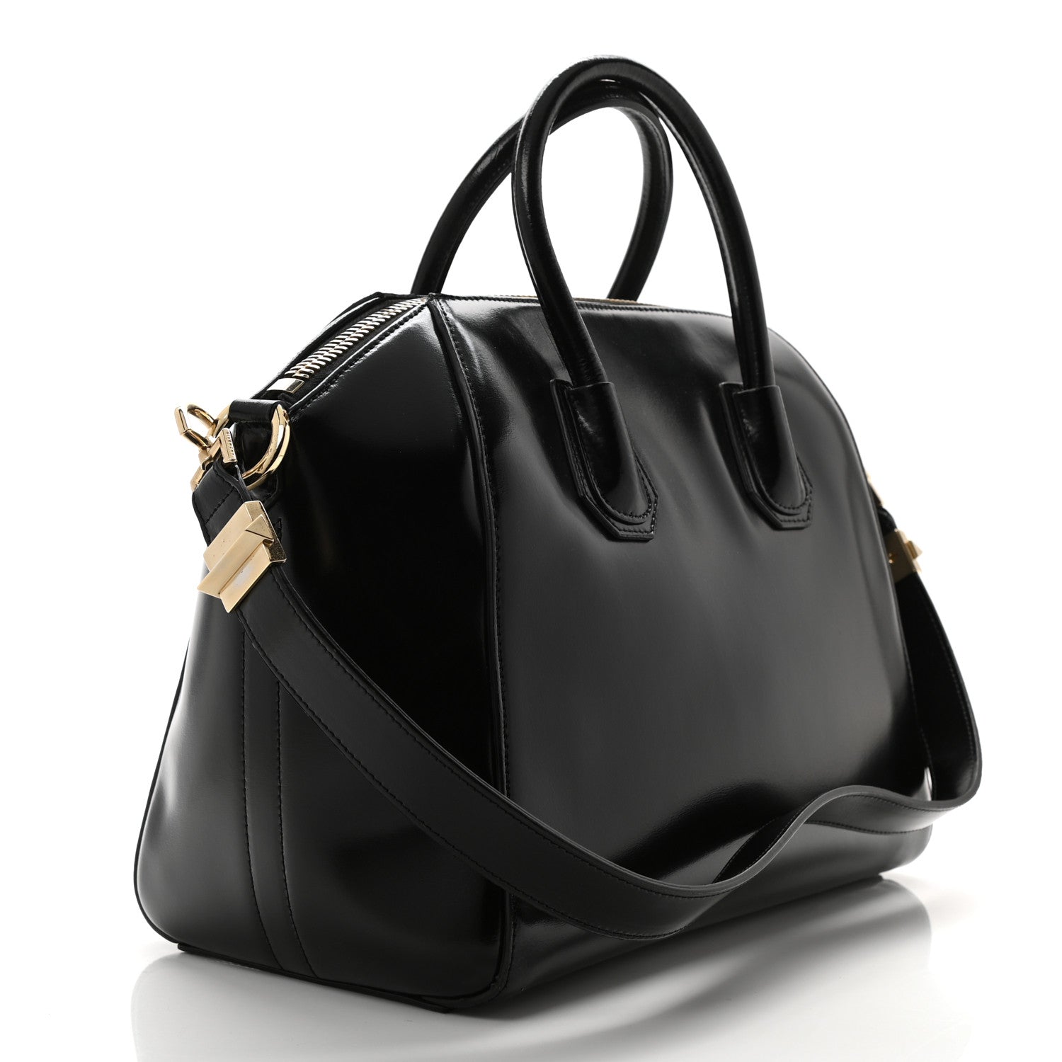 Givenchy Shiny Lord Calfskin Medium Antigona Black 3 of 12