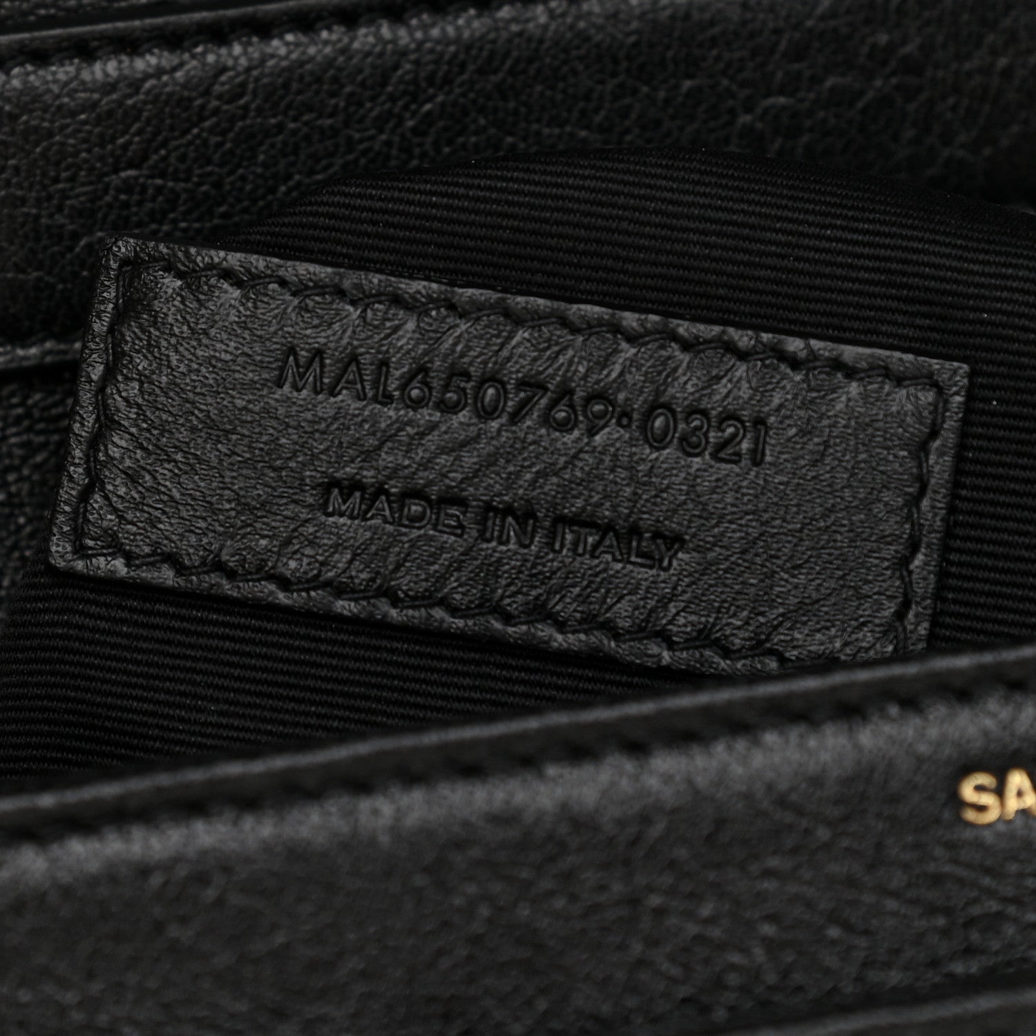 Saint Laurent Lambskin Quilted Mini Becky Chain Bag Black 7 of 9