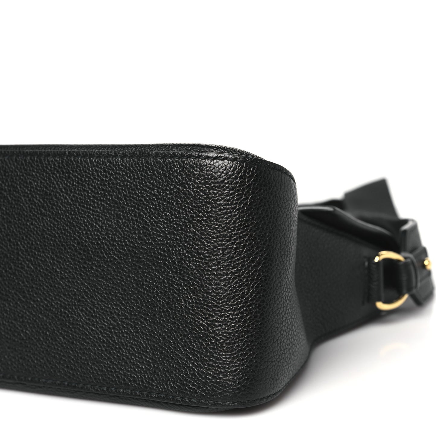 Calfskin Tara Top Handle Bag Black