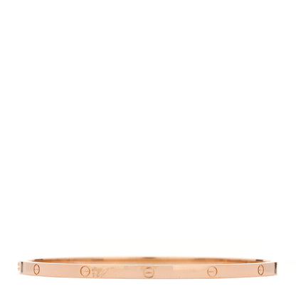 Cartier 18K Pink Gold Small LOVE Bracelet 20 2 of 9