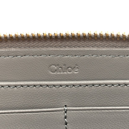 Chloe Calfskin Marcie Long Zip Around Wallet Cashmere Grey 6 of 6