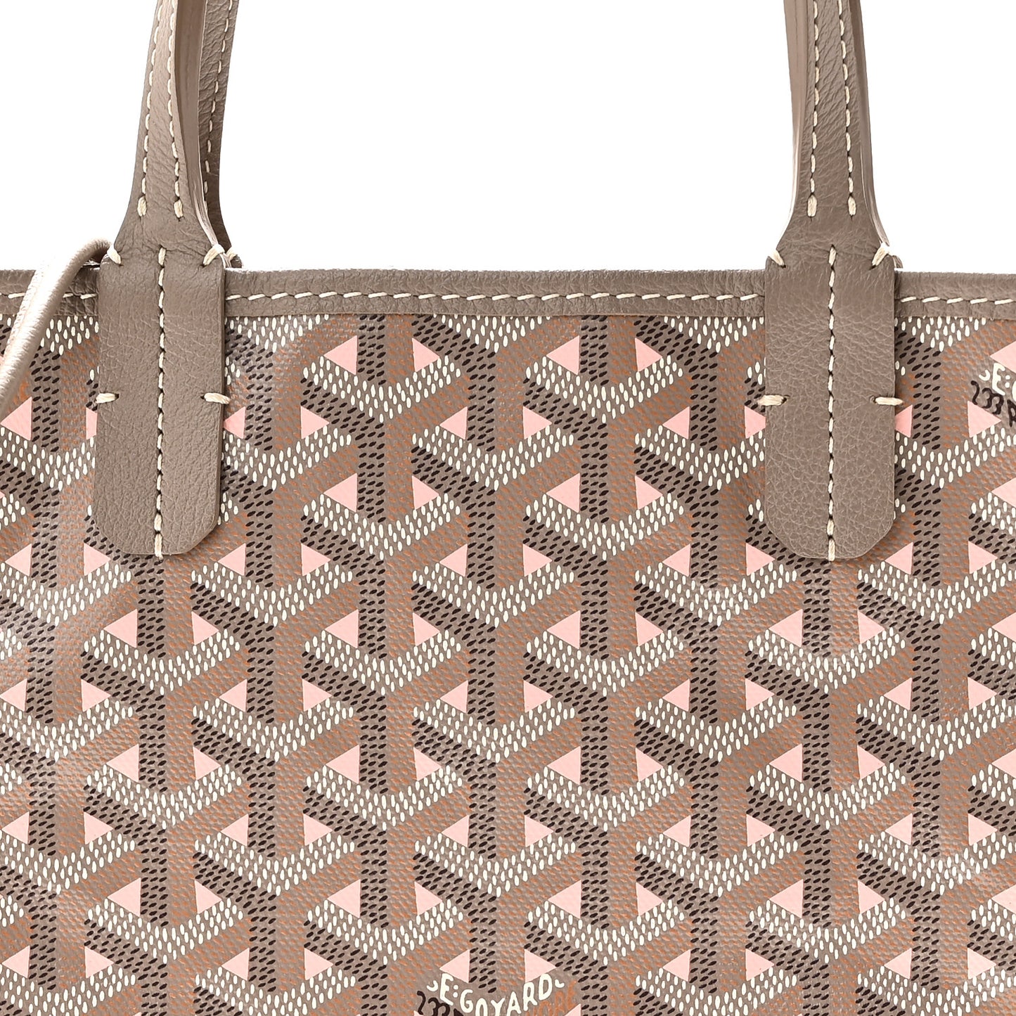 Goyardine Poitiers Claire Voie Tote Grege Powder Pink
