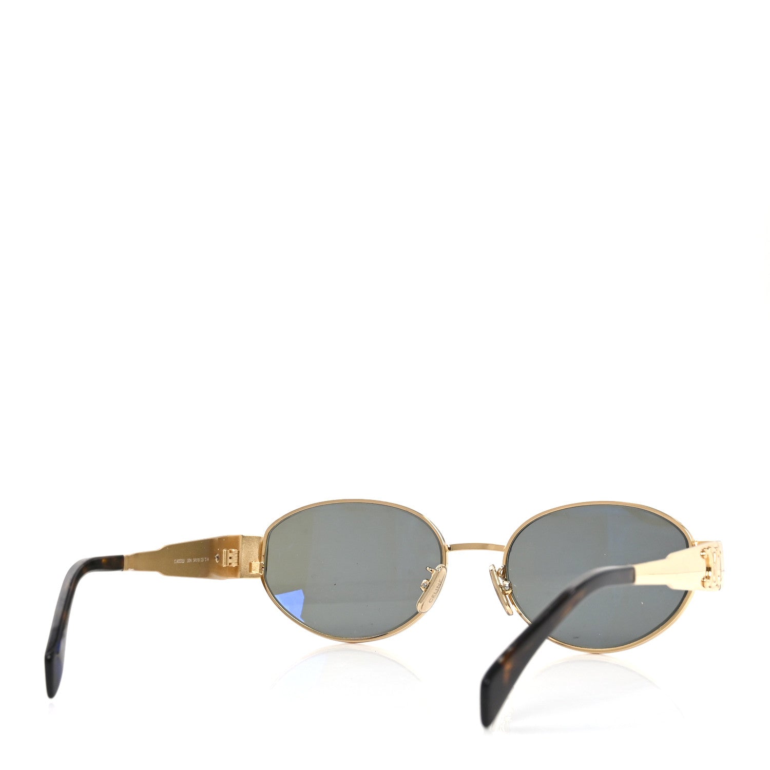 Celine Metal Triomphe 01 Sunglasses CL40235U Gold Green 4 of 7