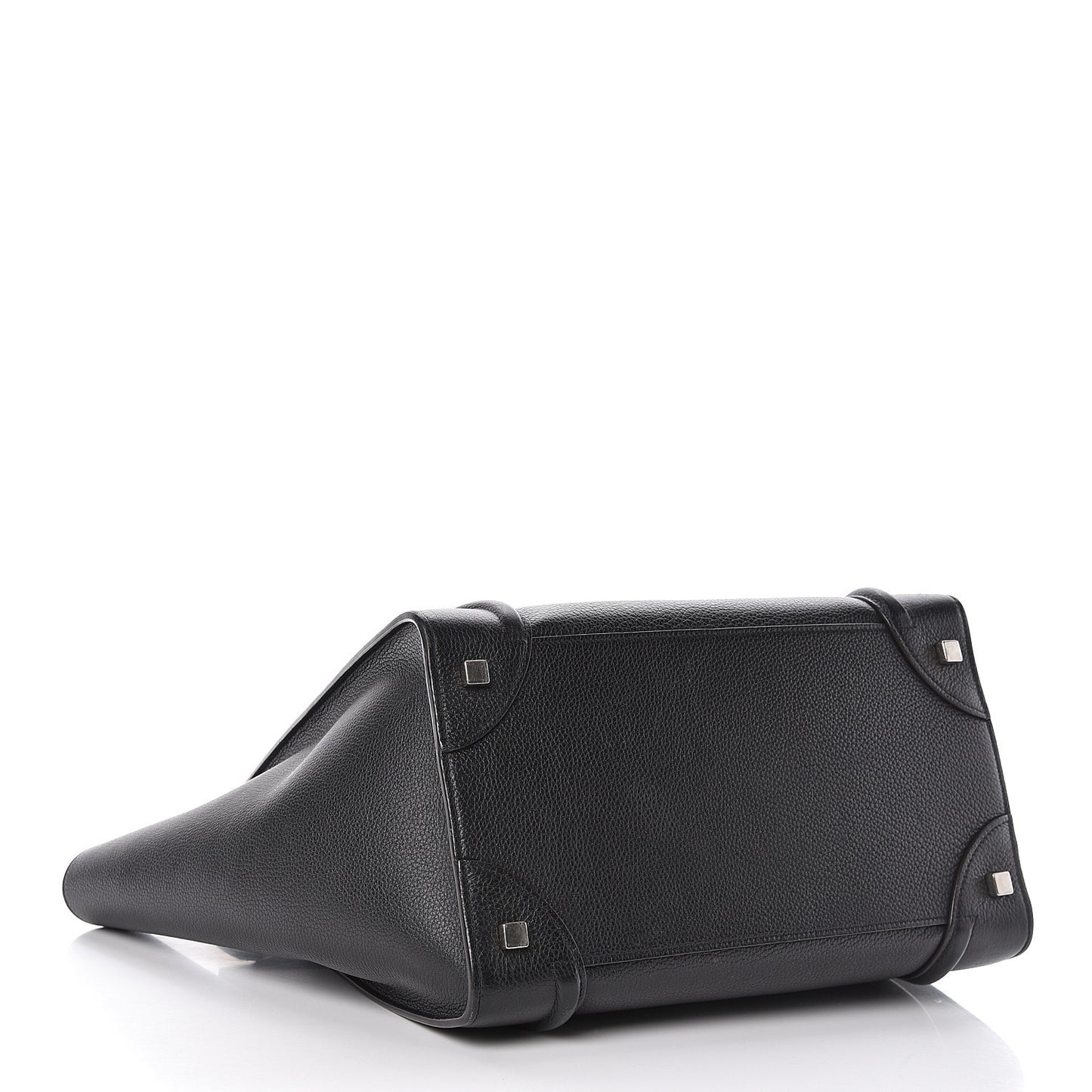 Drummed Calfskin Mini Luggage Black