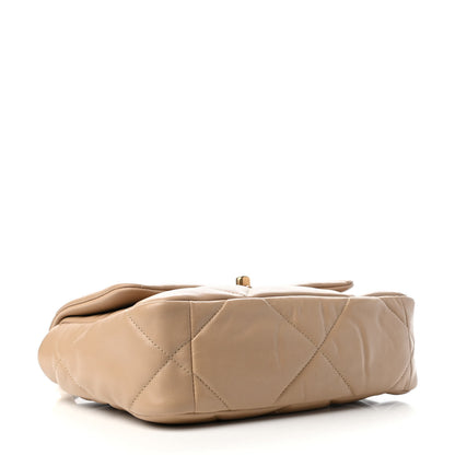 Chanel Lambskin Quilted Medium Chanel 19 Flap Dark Beige 4 of 10