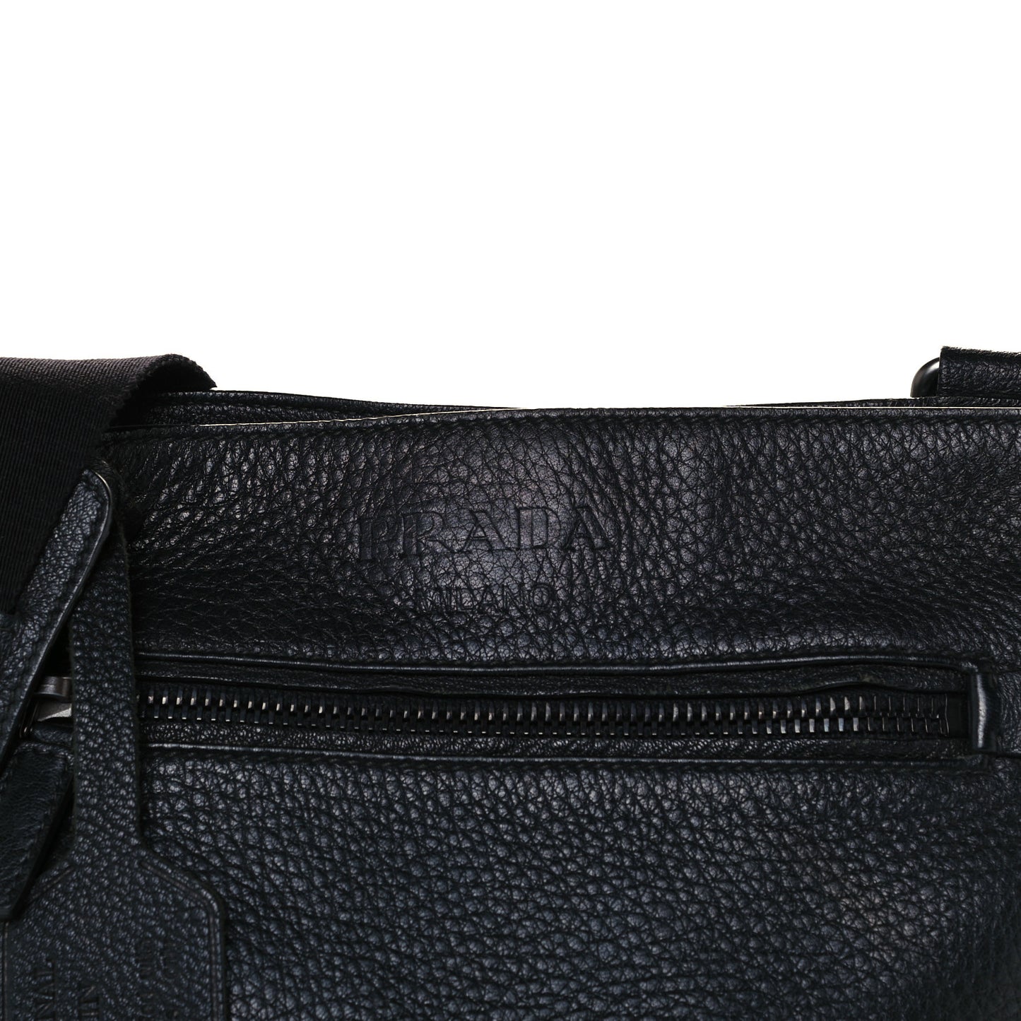 Vitello Daino Crossbody Bag Black