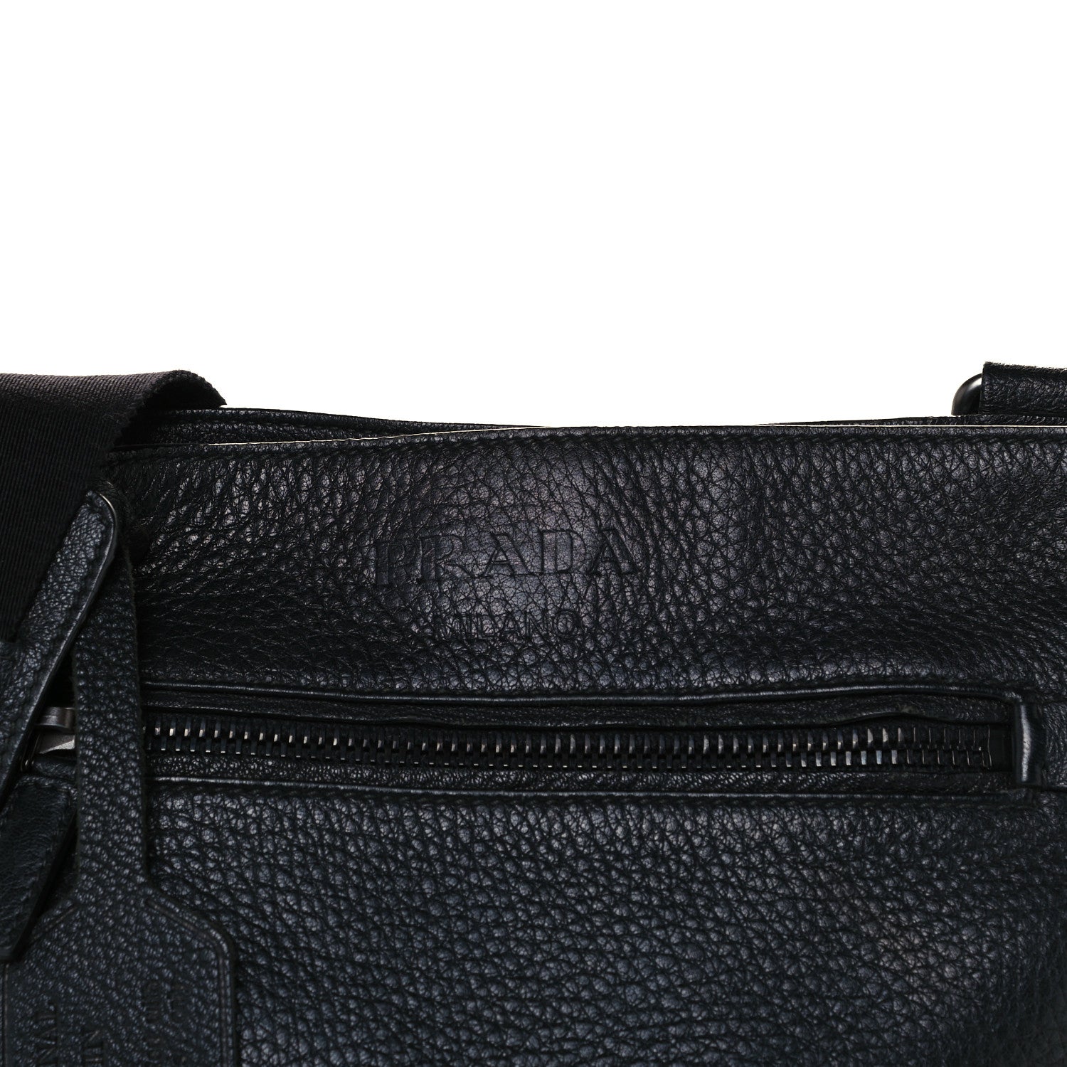 Prada Vitello Daino Crossbody Bag Black 7 of 10