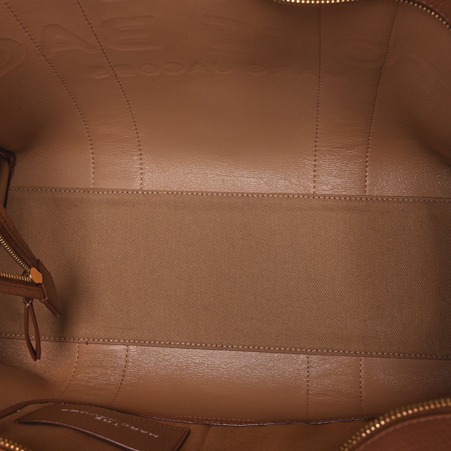 Grained Calfskin Large The Tote Bag Argan Oil