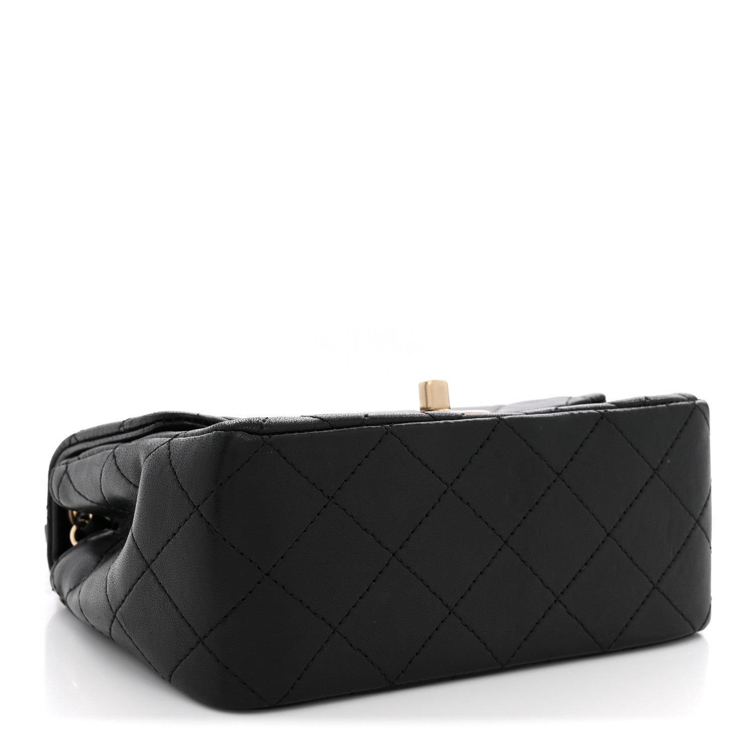 Chanel Lambskin Quilted Mini Square Flap Black 4 of 12