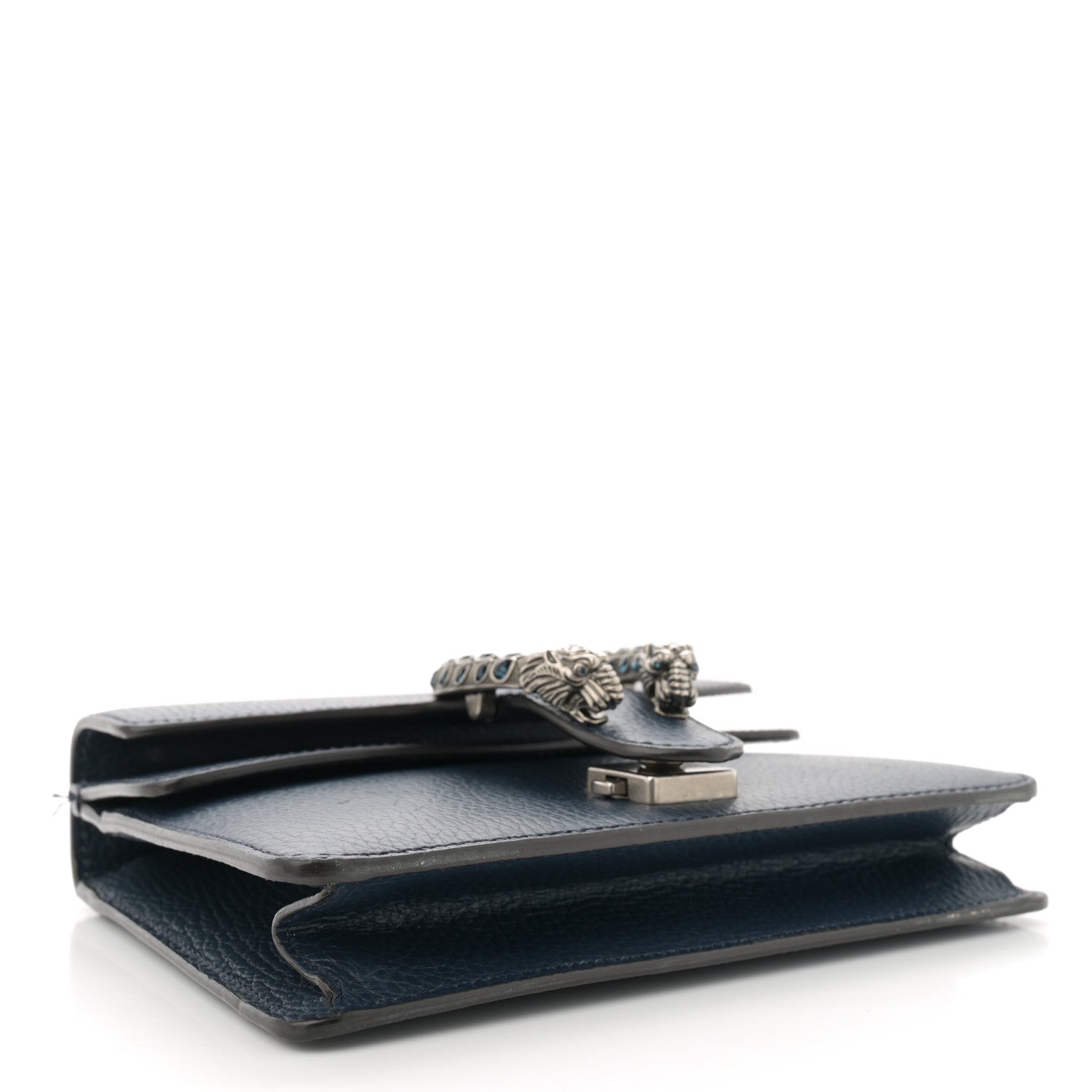 Gucci Dollar Calfskin Crystal Mini Dionysus Shoulder Bag Blue Agata Montana Sapphire 4 of 14