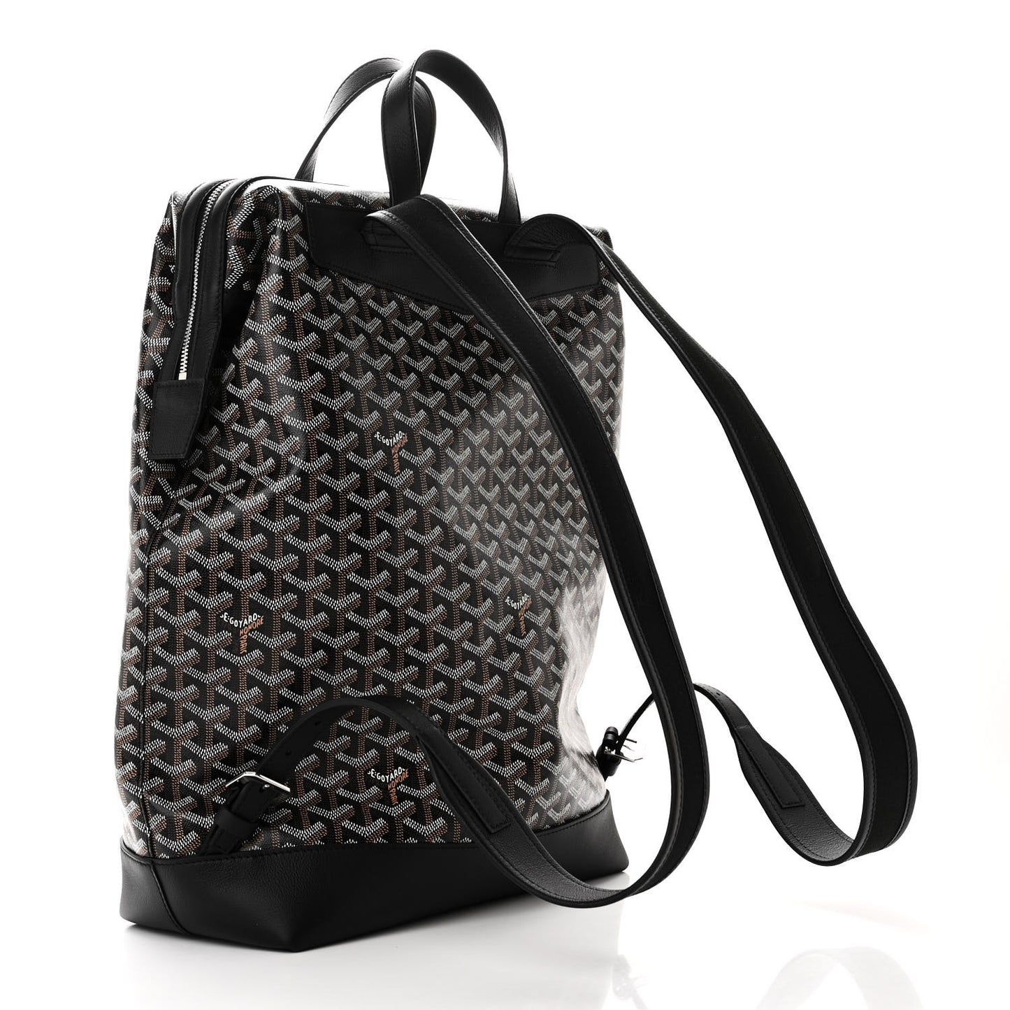 Goyardine Calfskin Cisalpin Backpack Black