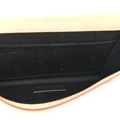Saint Laurent Nappa Calfskin Two-Toned Monogram Pouch Alabastro Natural Tan 5 of 8