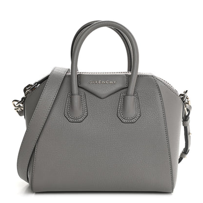 Givenchy Sugar Goatskin Mini Antigona Pearl Grey 1 of 12