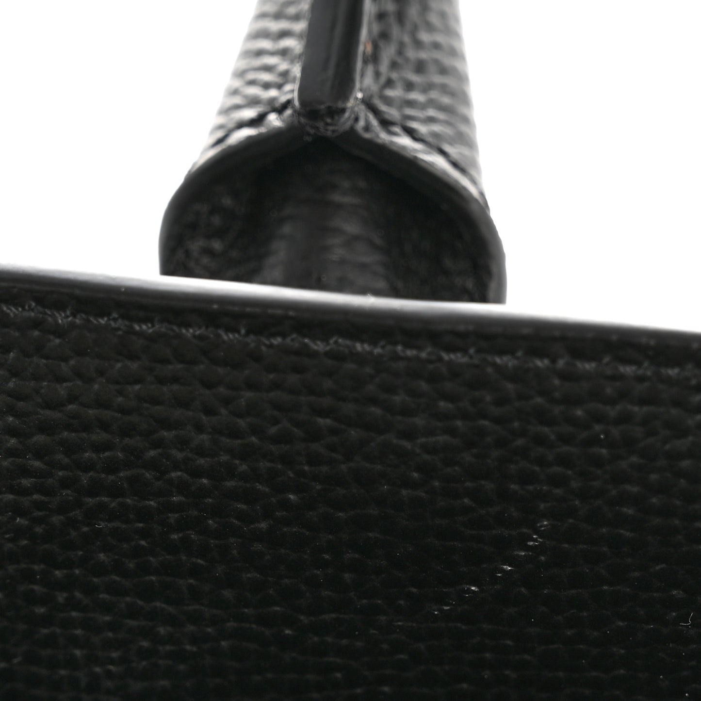 Grainy Calfskin House Check Medium Banner Tote Black