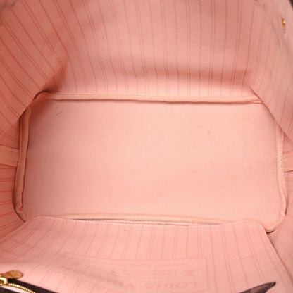 Louis Vuitton Damier Ebene Neo Neverfull MM Rose Ballerine 5 of 11
