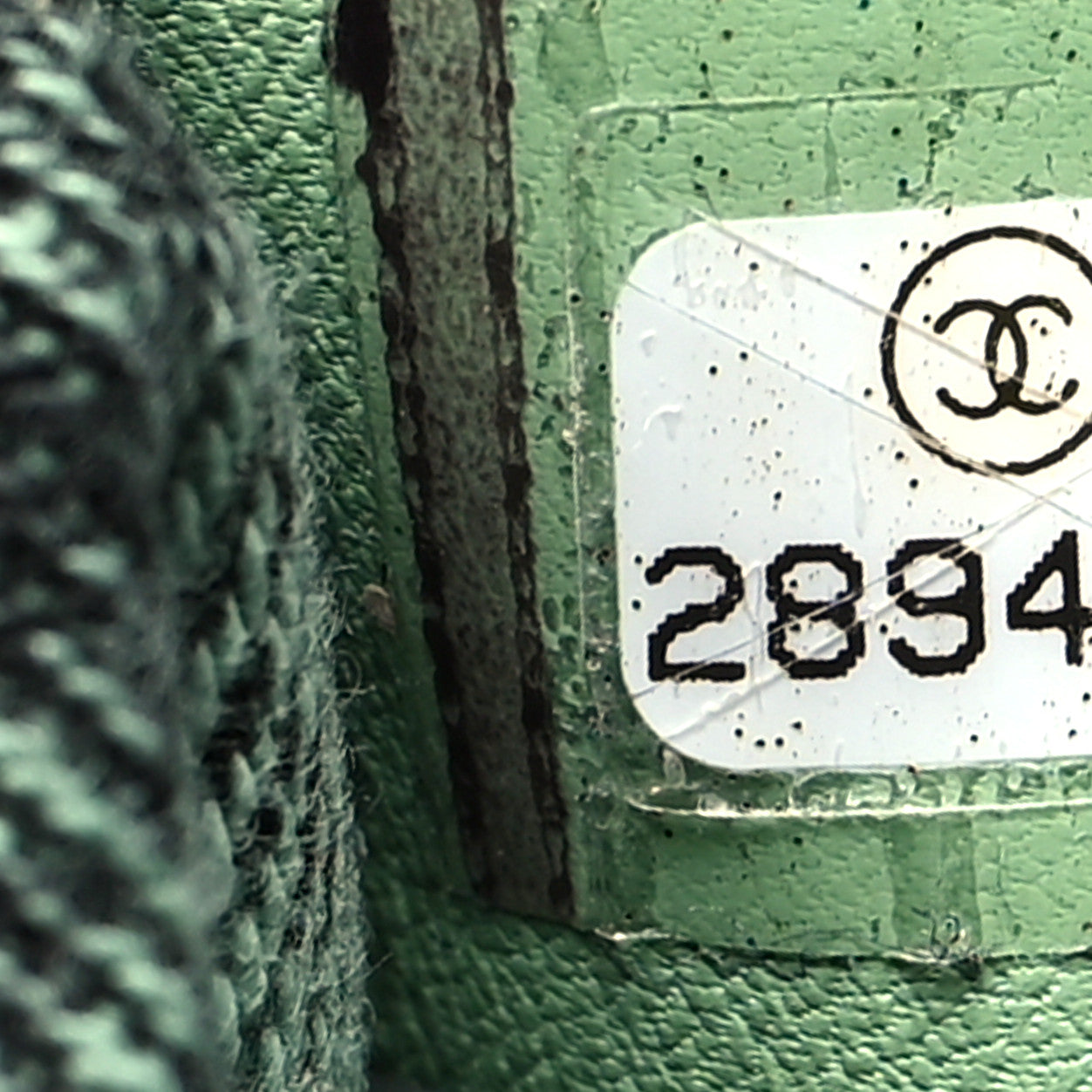 Chanel Denim Quilted Denimpression Flap Green Black 7 of 10