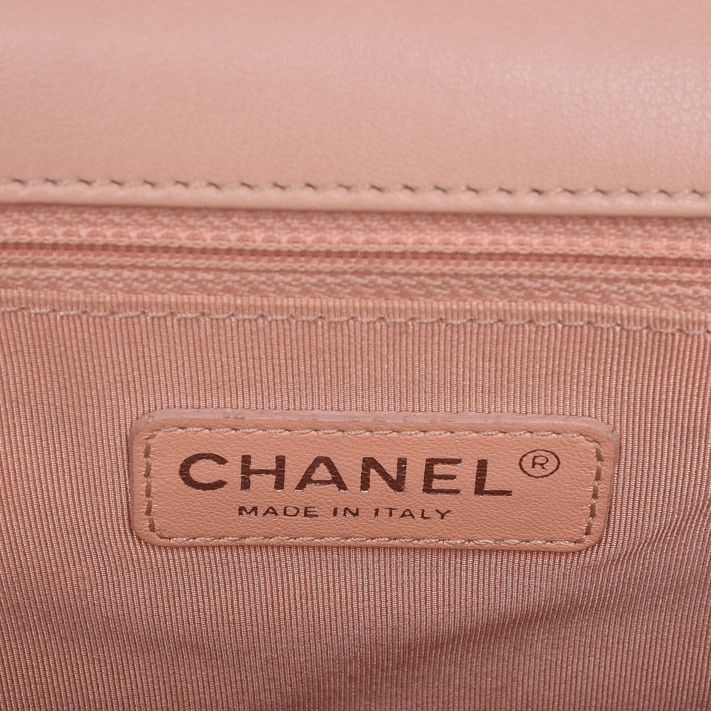 Calfskin Quilted New Medium Boy Flap Light Pink