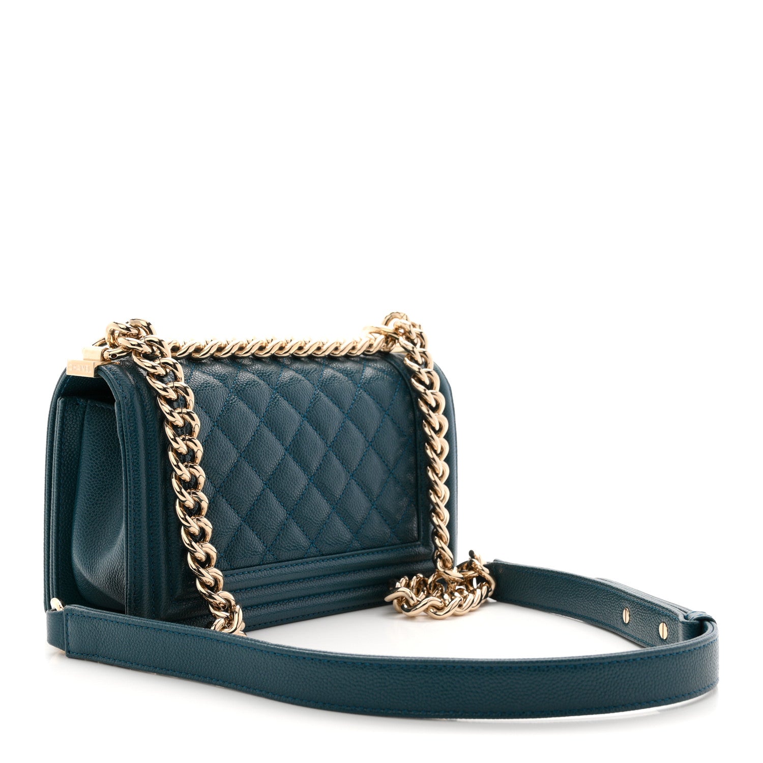 Chanel Caviar Quilted Small Boy Flap Dark Blue 3 of 11