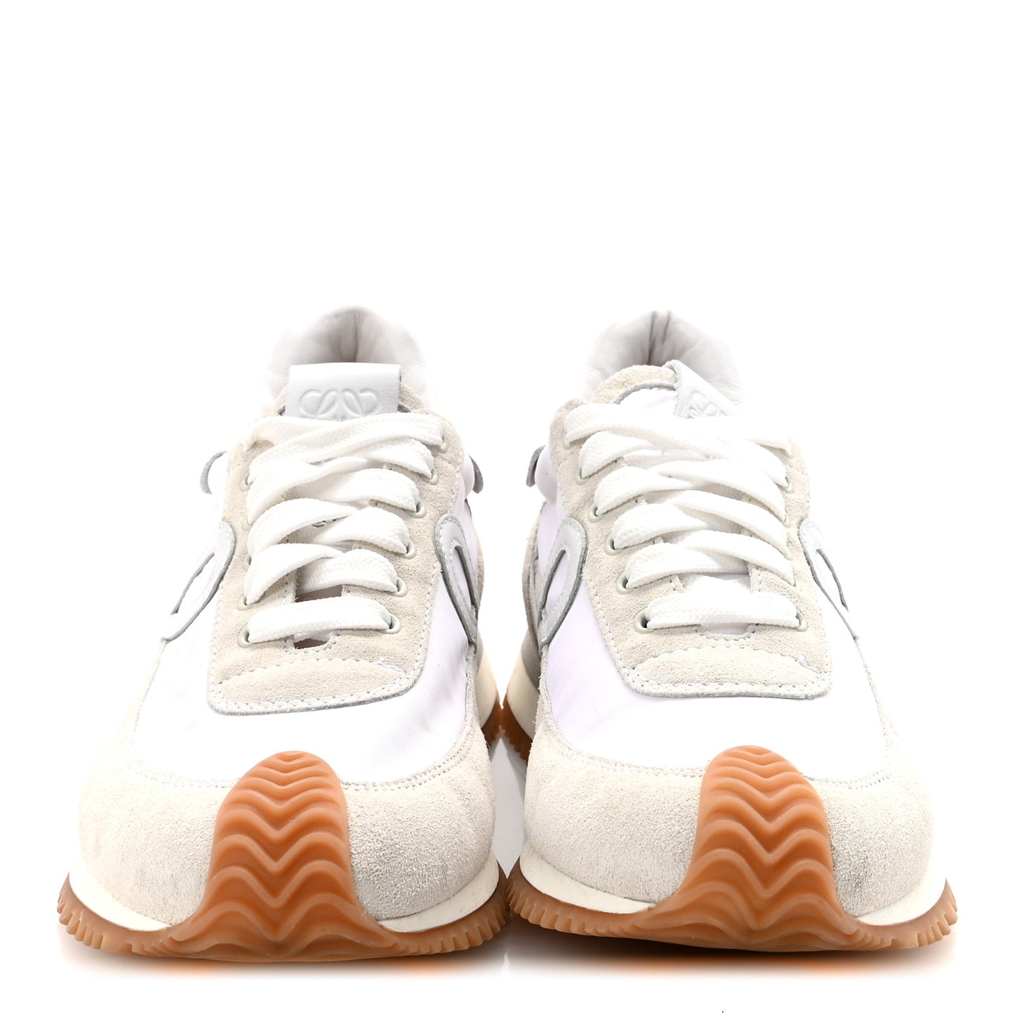 Nylon Suede Flow Retro Runner Sneakers 37 White