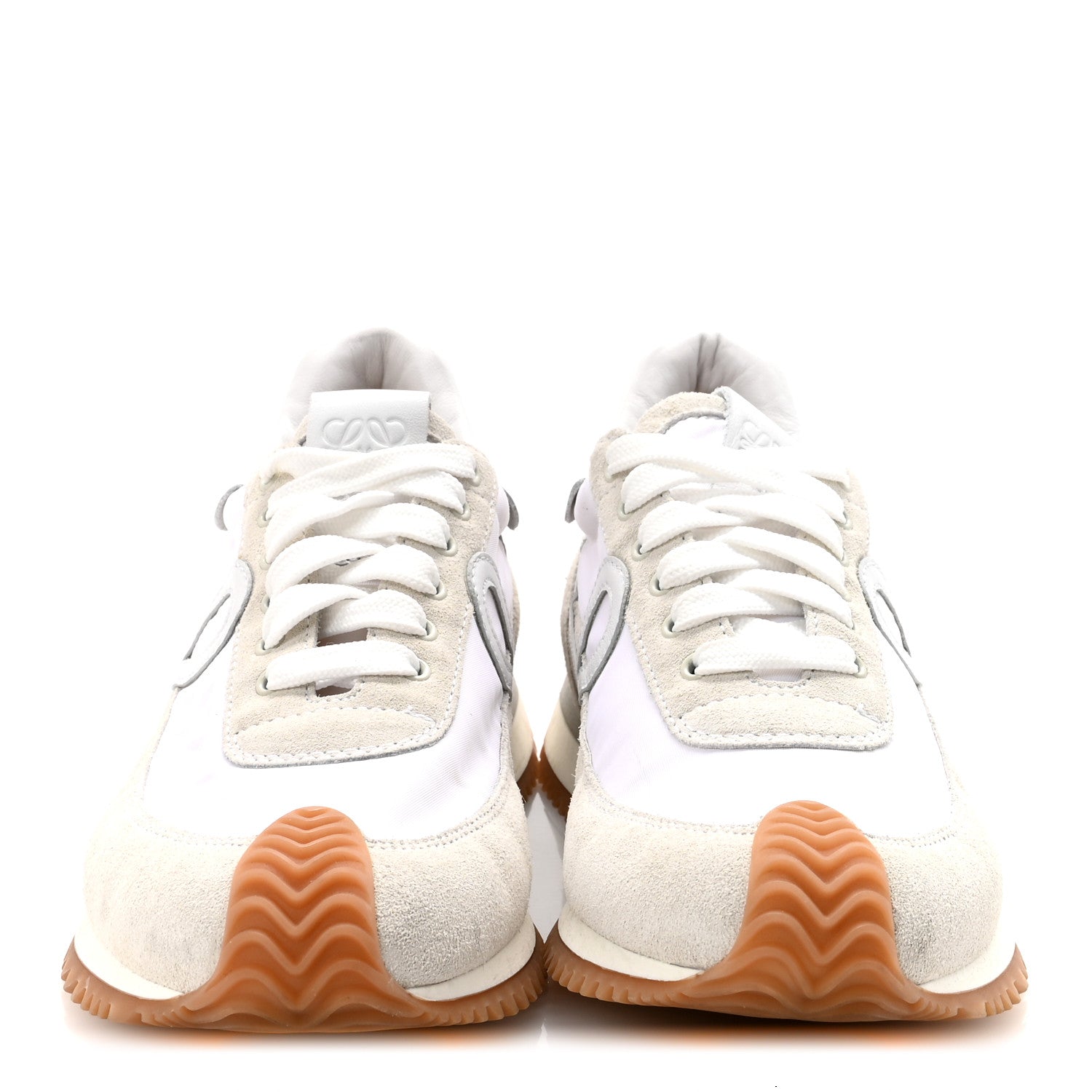 Loewe Nylon Suede Flow Retro Runner Sneakers 37 White 3 of 10