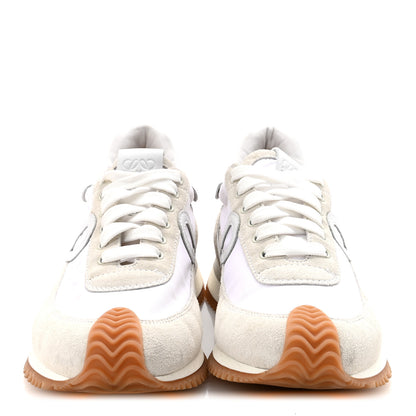 Loewe Nylon Suede Flow Retro Runner Sneakers 37 White 3 of 10