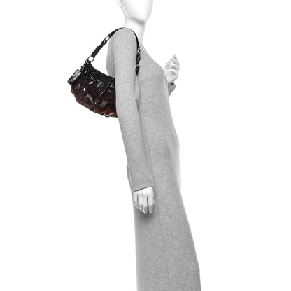 Prada Vernice Sfumata Shoulder Bag Black Nudo 2 of 10
