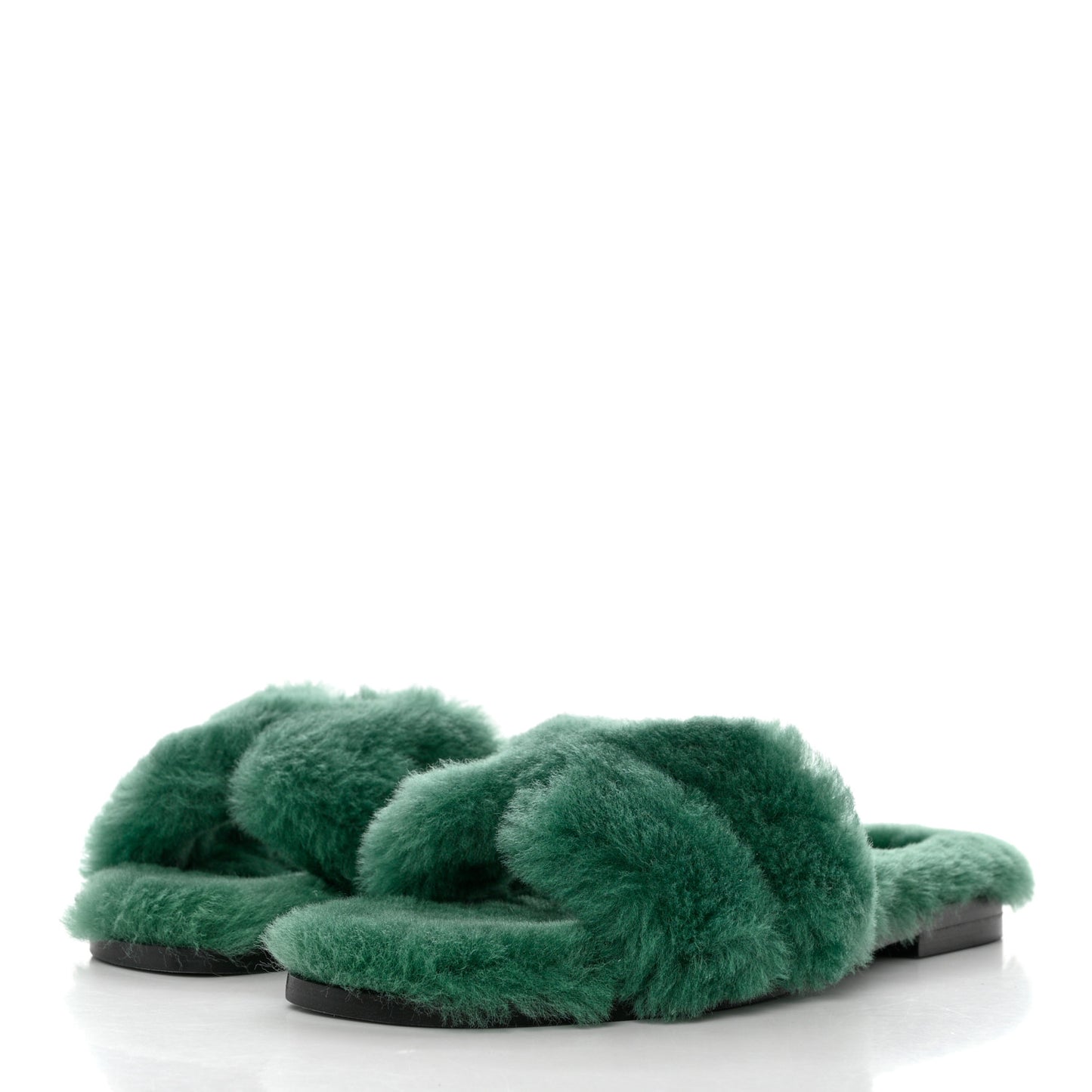 Woolskin Oran Sandals 36 Vert Anglais