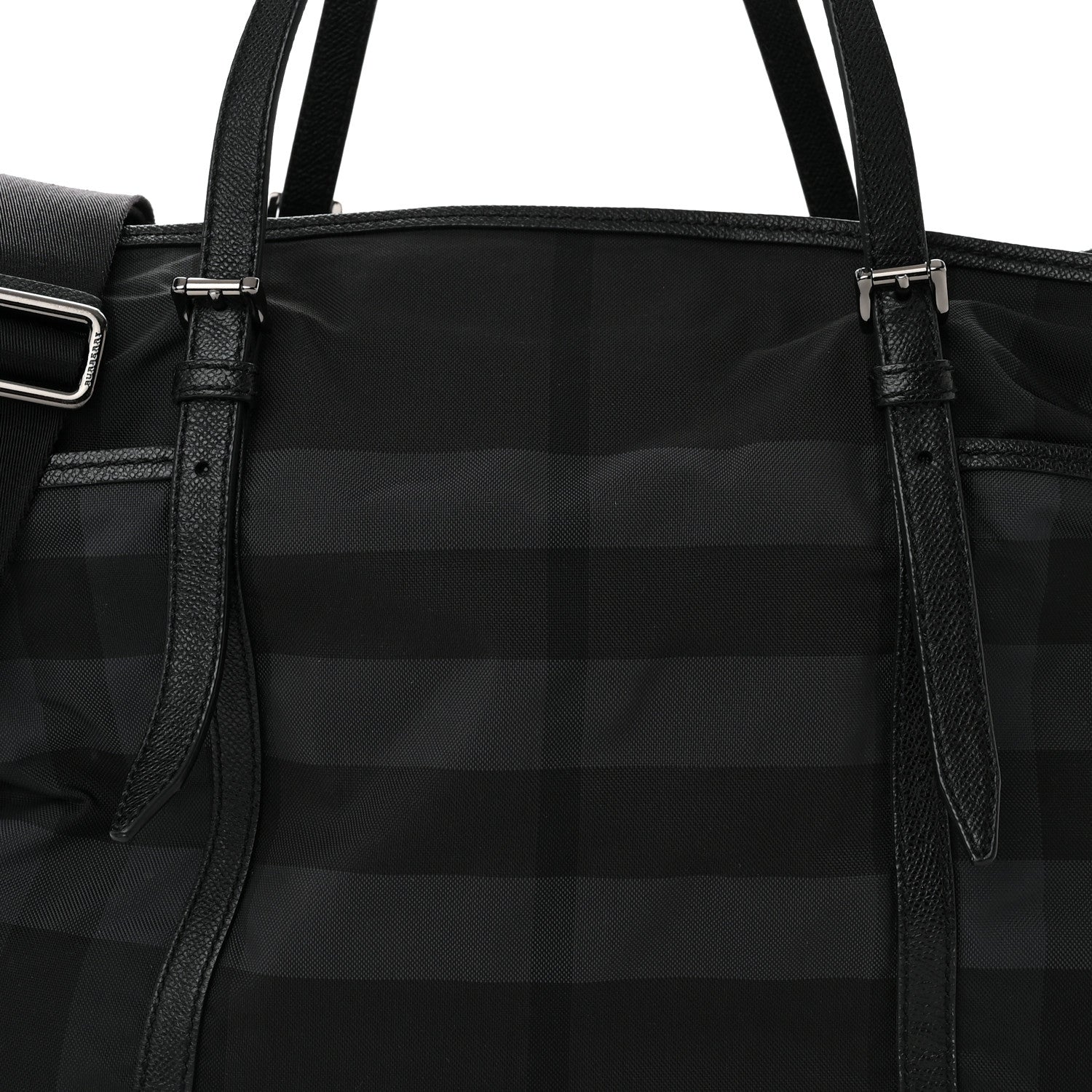 Burberry Nylon House Check Diaper Bag Black 8 of 15