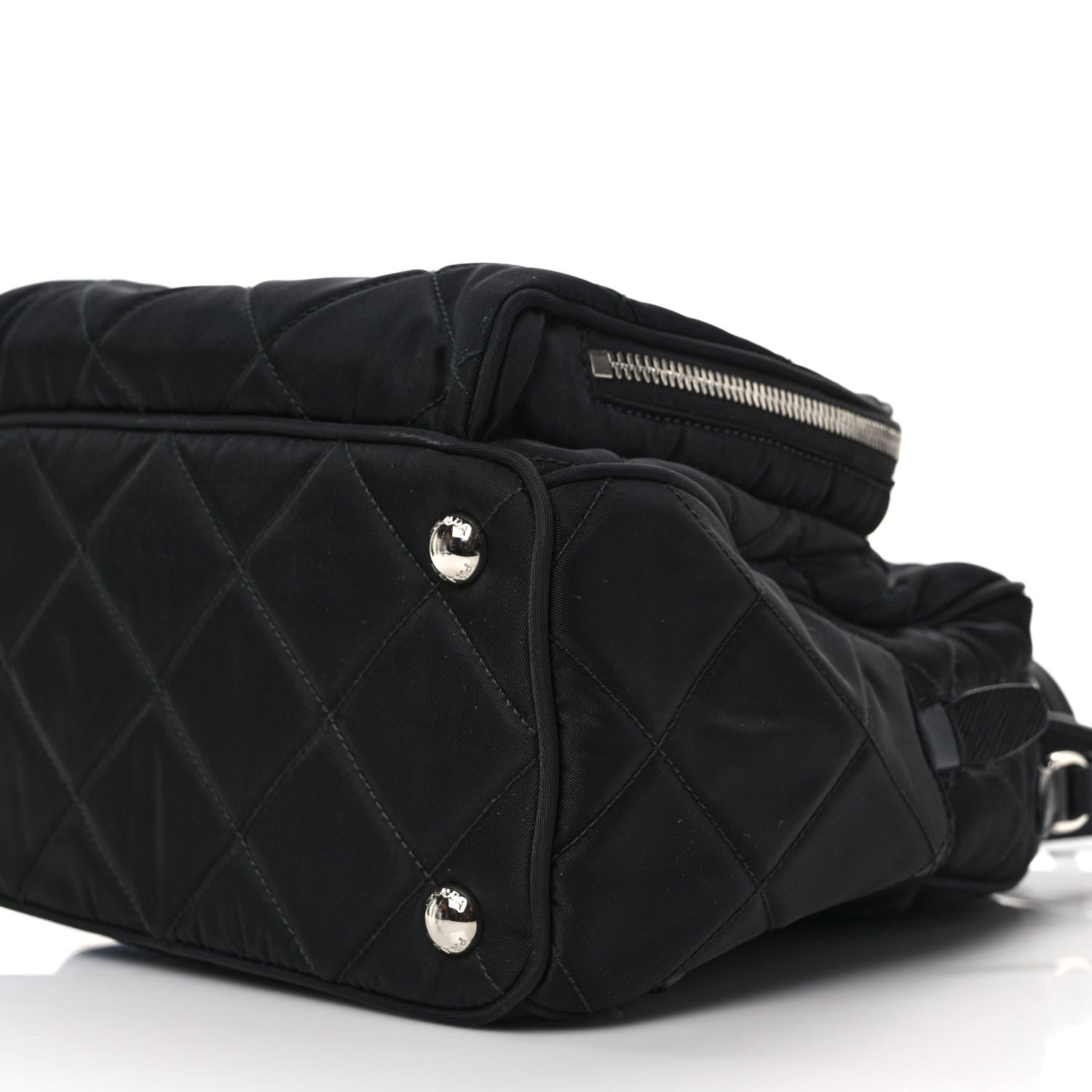 Prada Nylon Tessuto Impuntu Quilted Backpack Black 10 of 10