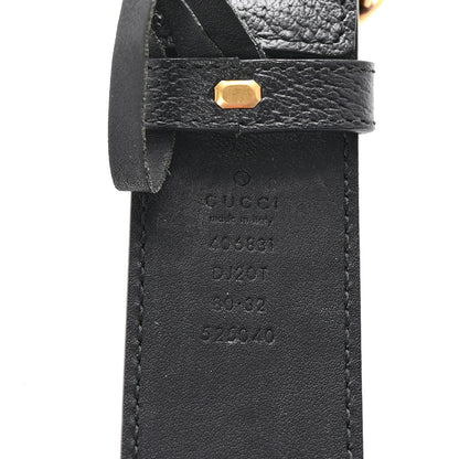 Gucci Textured Calfskin Double G 40mm Belt 80 32 Black 5 of 5