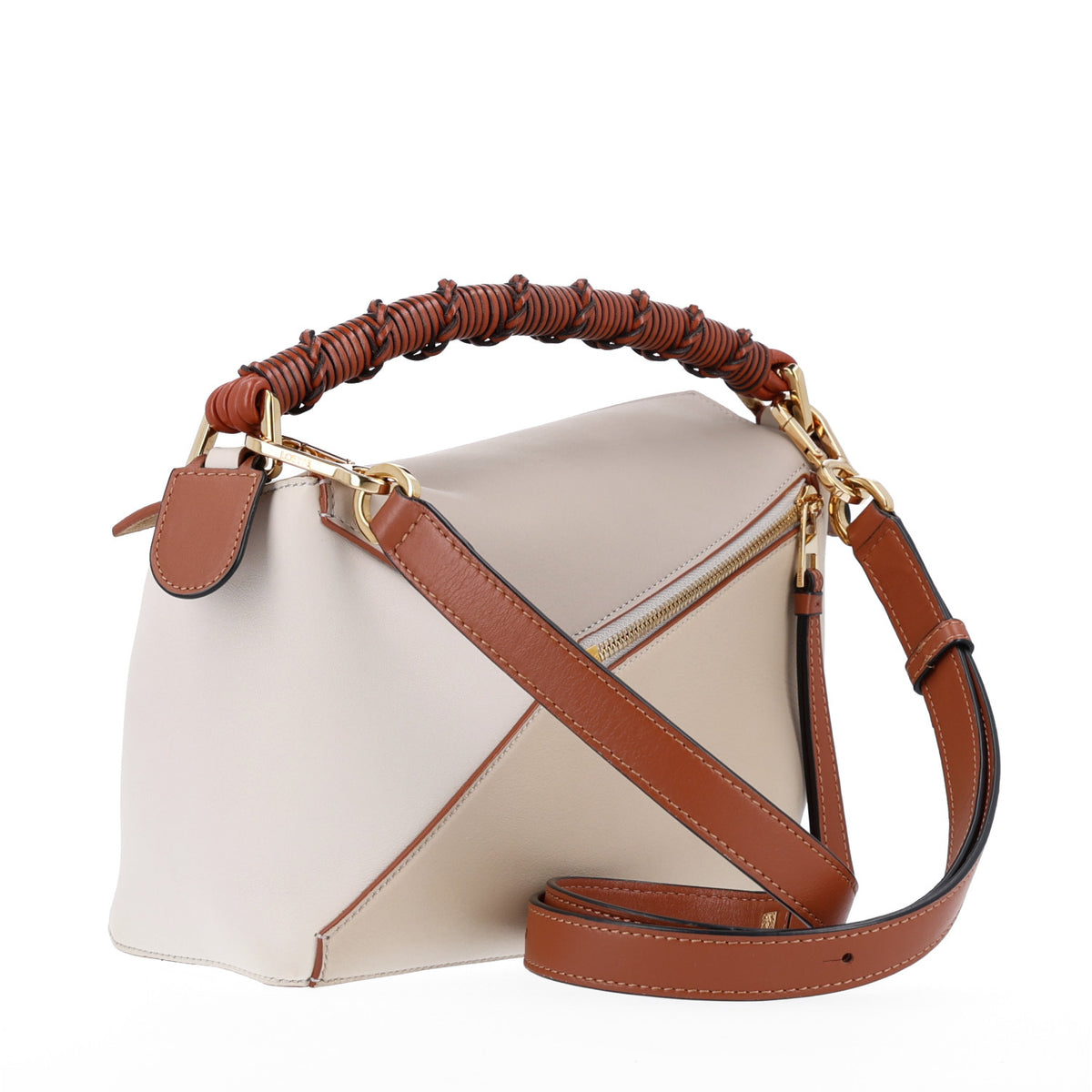 Loewe Calfskin Small Puzzle Edge Bag Ghost Soft White 3 of 10