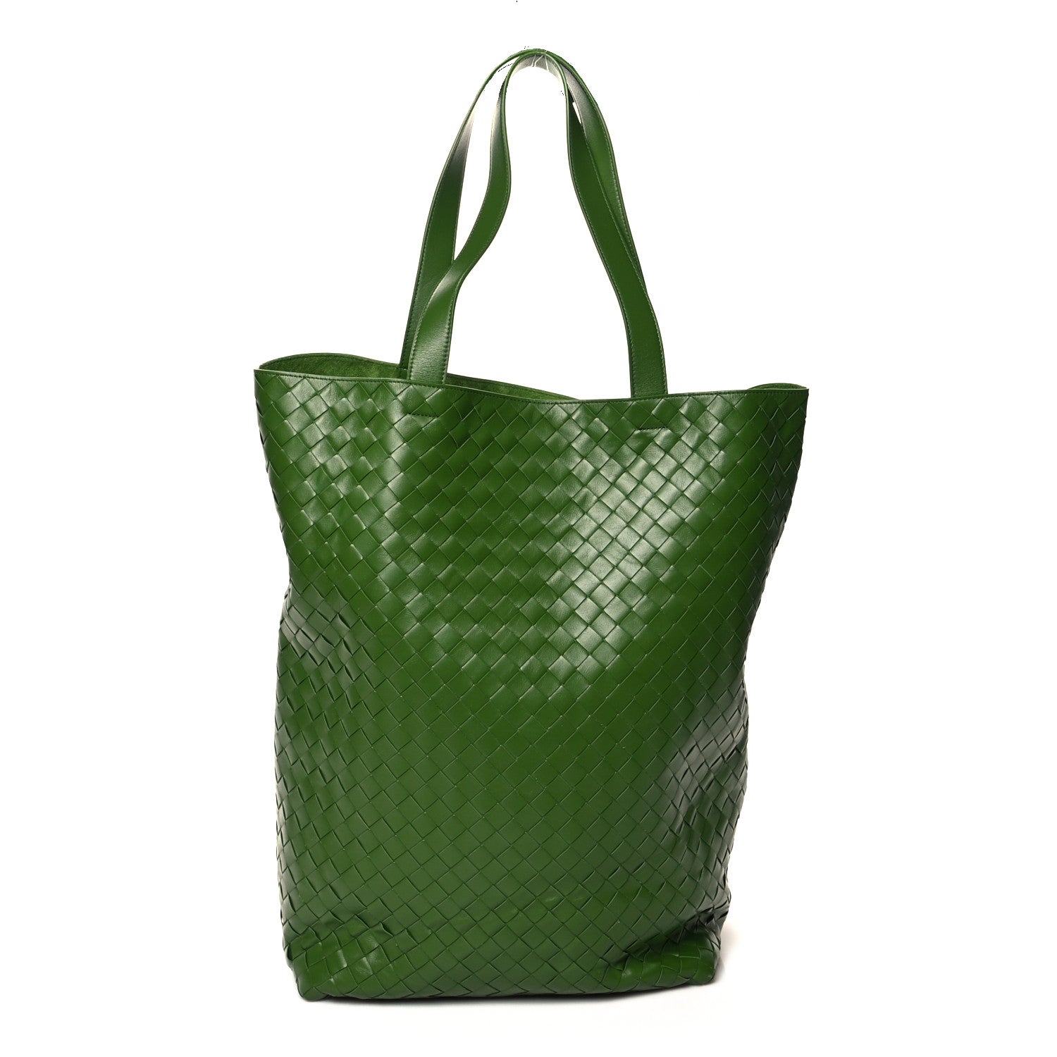 Bottega Veneta Calfskin Intrecciato Large North South Tote Bag Aloe 1 of 11