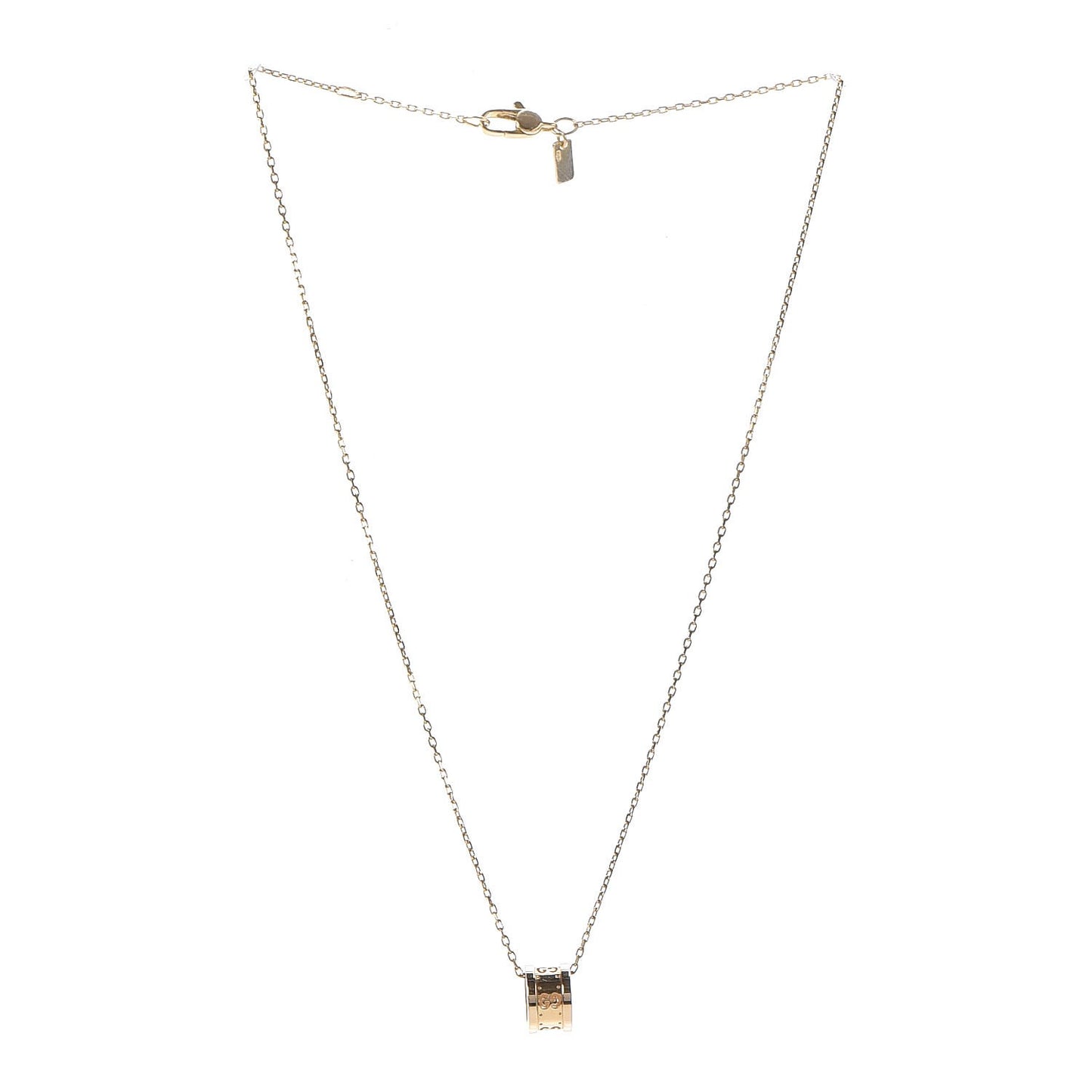 18K Yellow Gold Icon Twirl Pendant Necklace