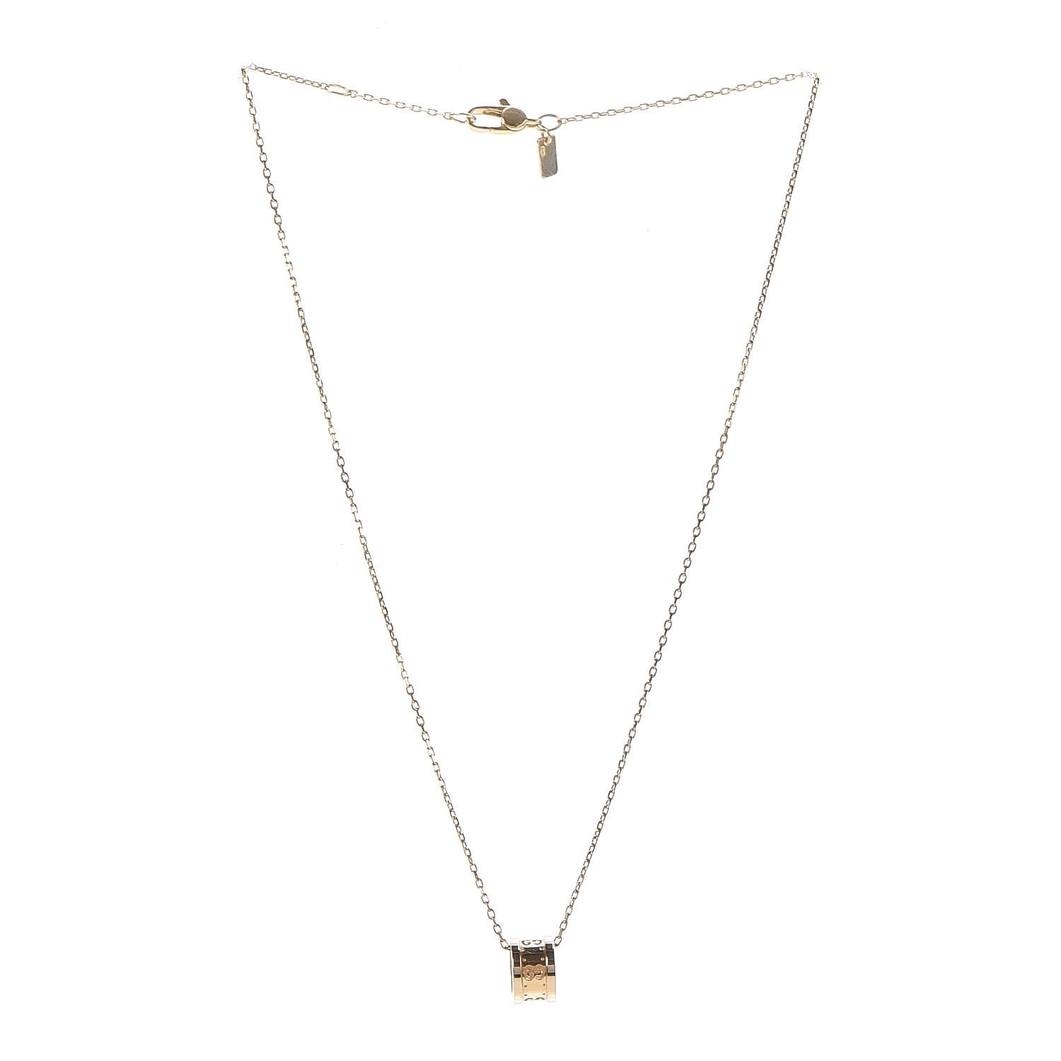 Gucci 18K Yellow Gold Icon Twirl Pendant Necklace 3 of 6