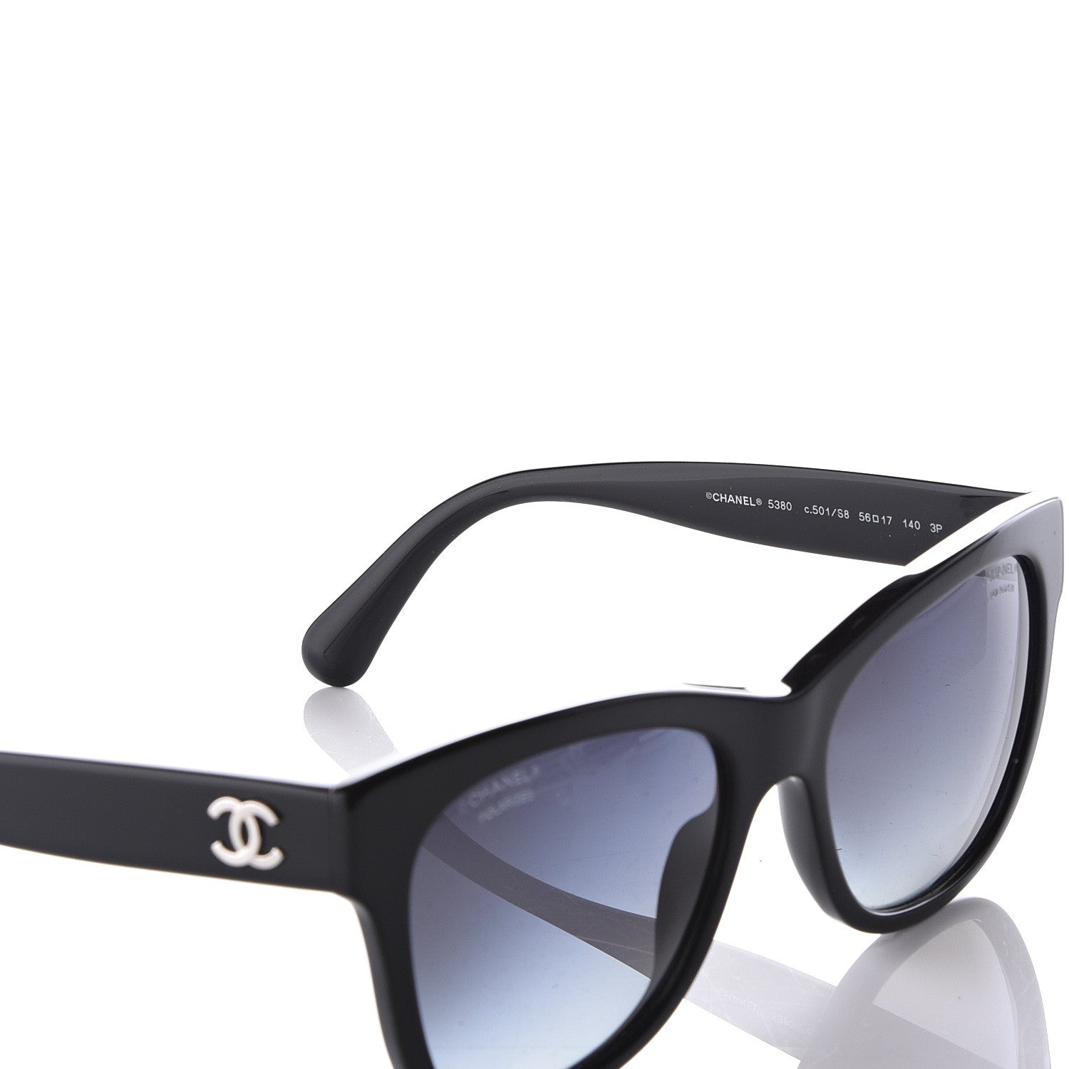 Chanel Polarized Square CC Sunglasses 5380 Black 6 of 9