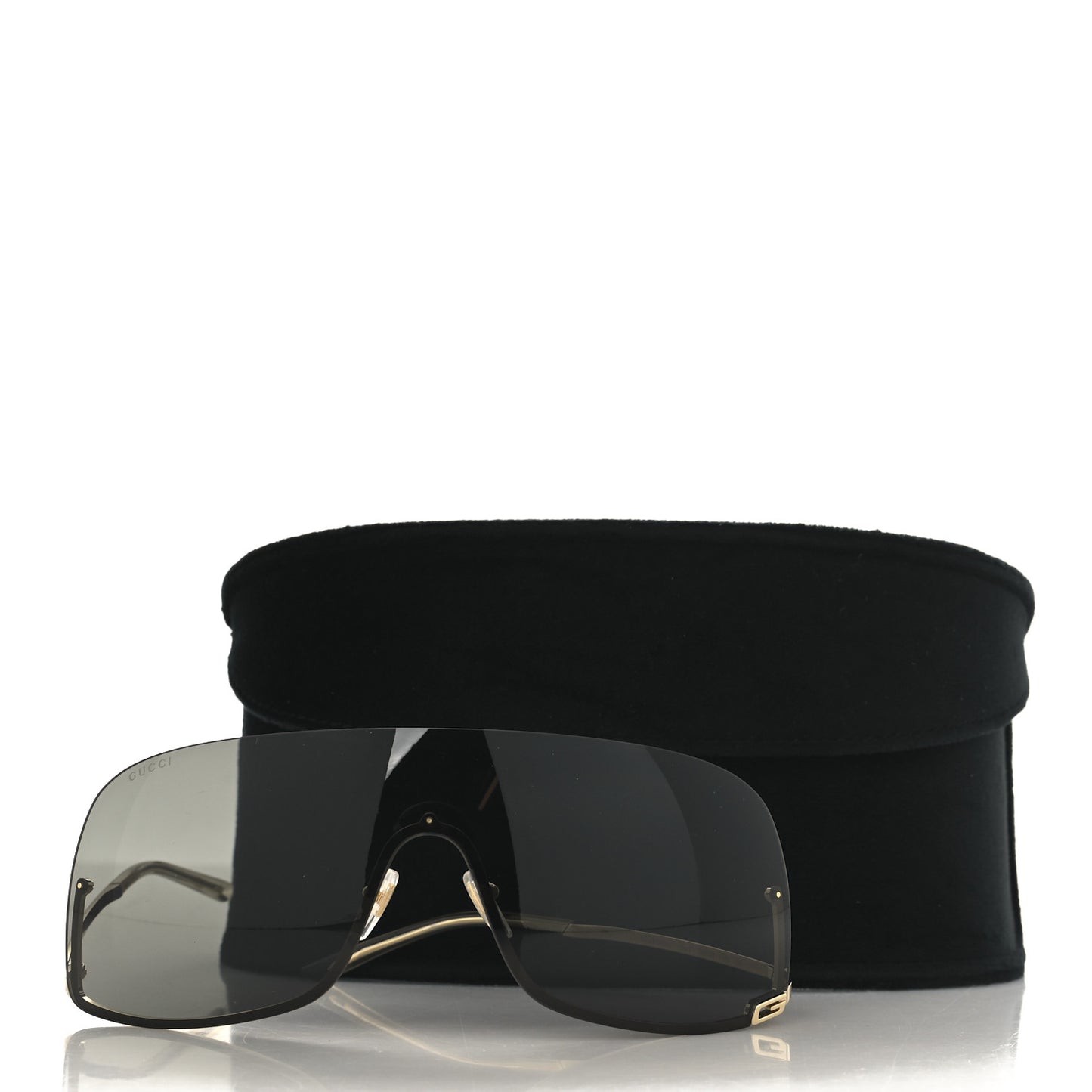 Metal Mask Shaped Frame Sunglasses GG1560S Gold