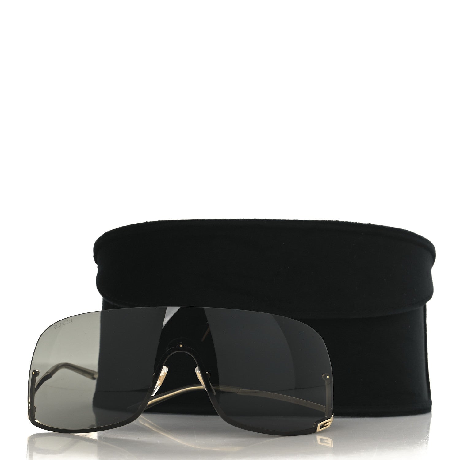 Gucci Metal Mask Shaped Frame Sunglasses GG1560S Gold 7 of 7