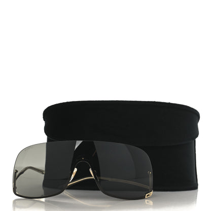 Gucci Metal Mask Shaped Frame Sunglasses GG1560S Gold 7 of 7