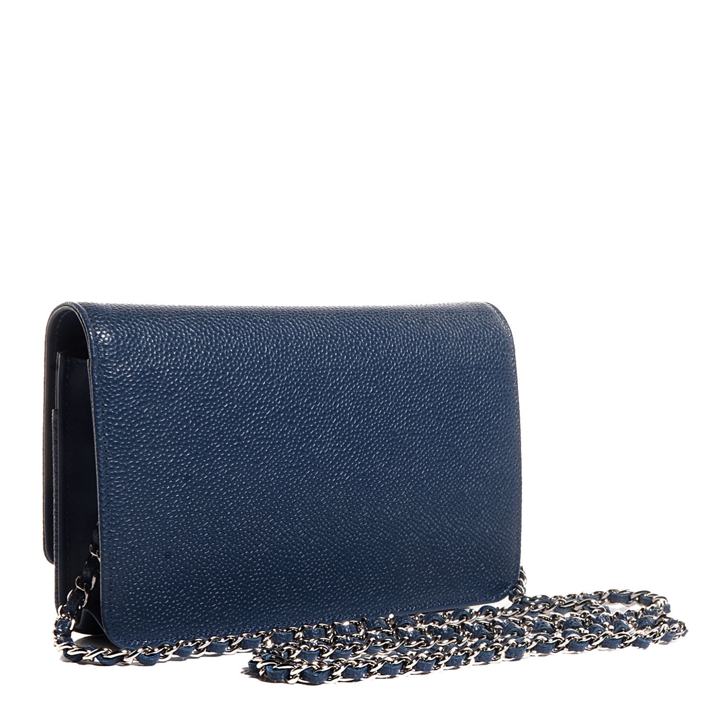 Caviar Timeless CC Wallet on Chain WOC Navy Blue