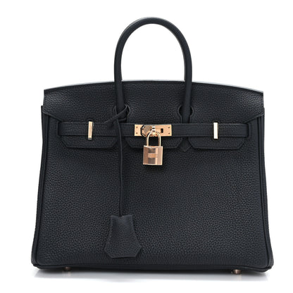 Hermes Togo Birkin 25 Black 1 of 9