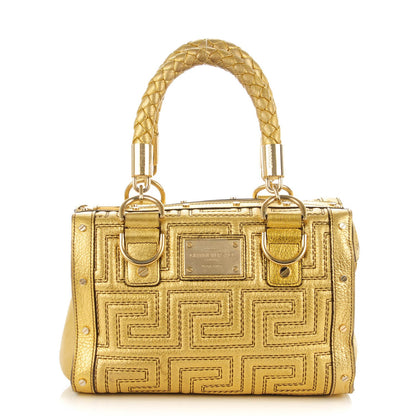 Versace Metallic Calfskin Couture Shoulder Bag Gold 1 of 7