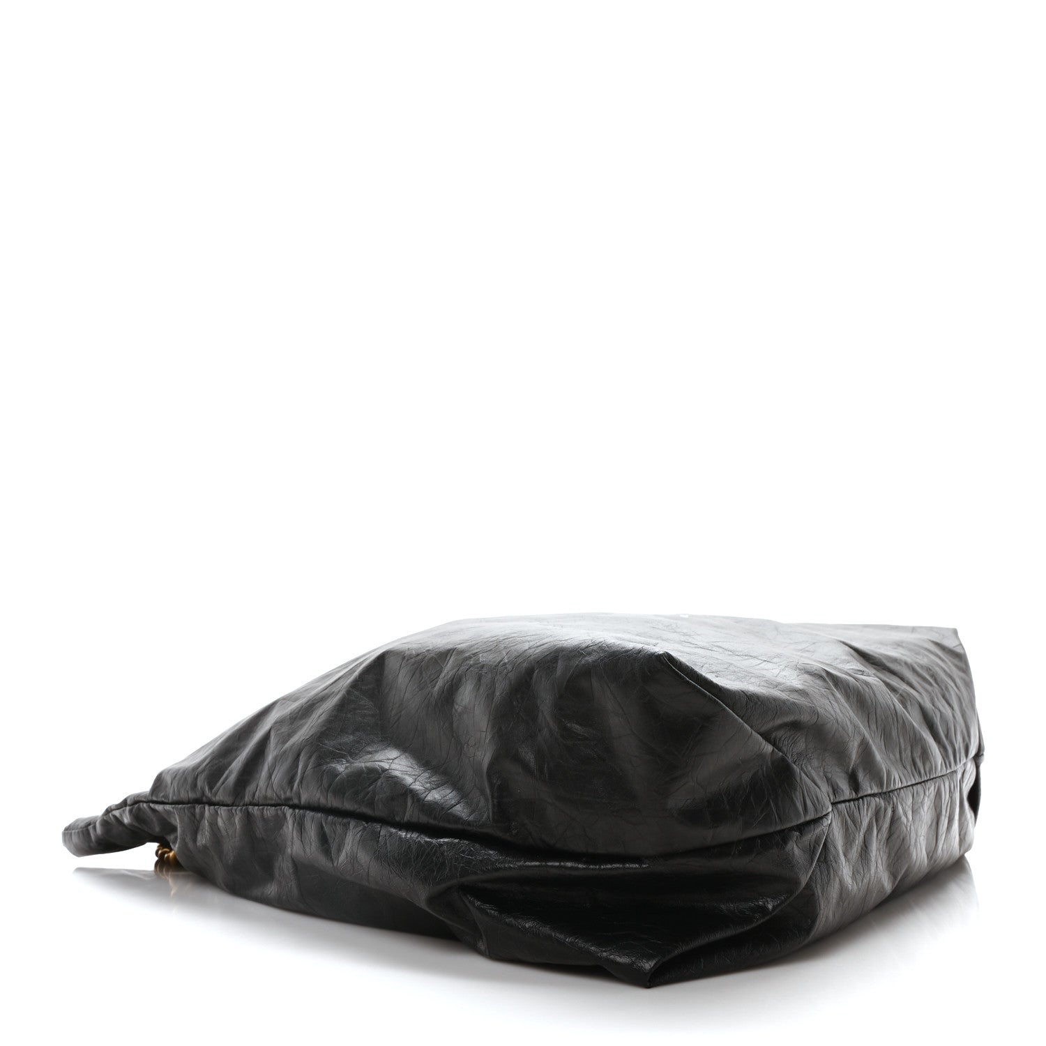 Balenciaga Crushed Calfskin Medium Crush Tote Bag Black 4 of 10